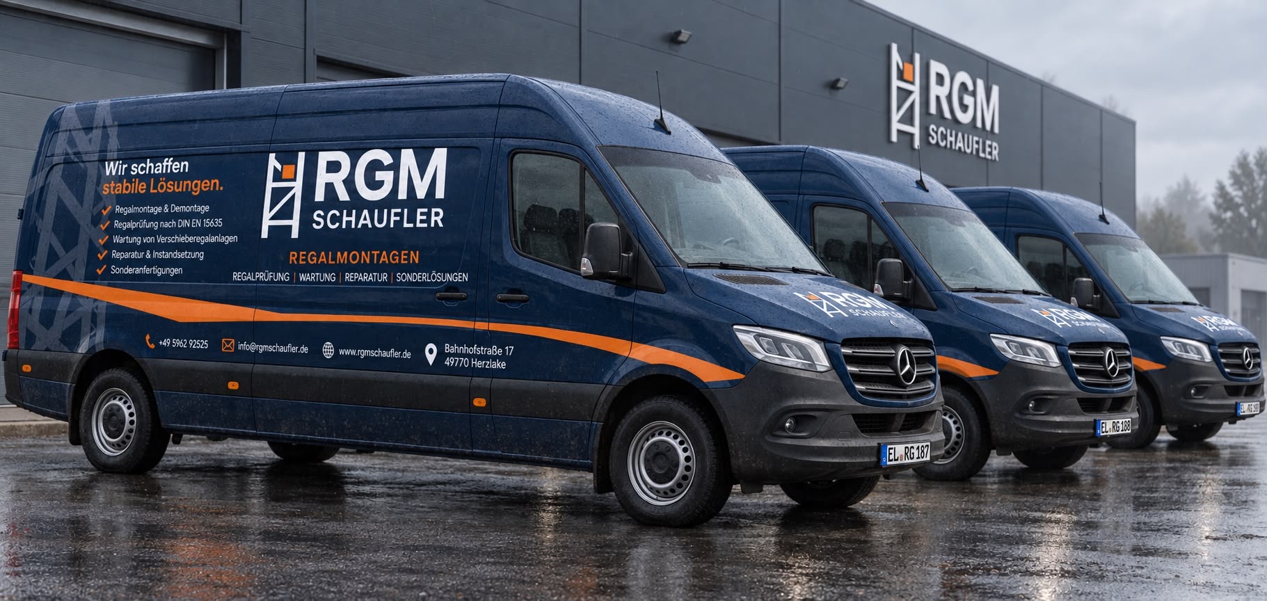 Regalanlagen in einem Industrie- und Logistiklager