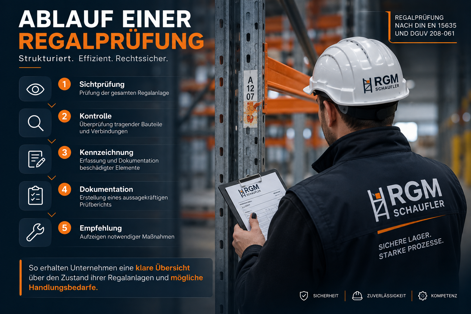 Ablauf einer professionellen Regalprüfung
