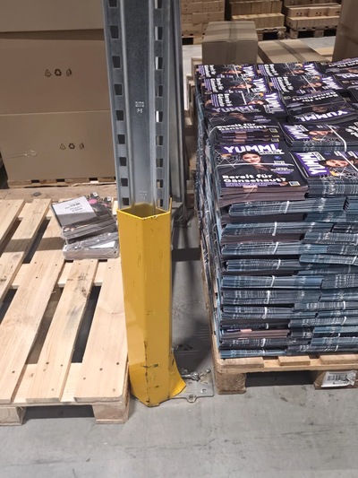Typische Schäden an Regalanlagen durch Staplerverkehr